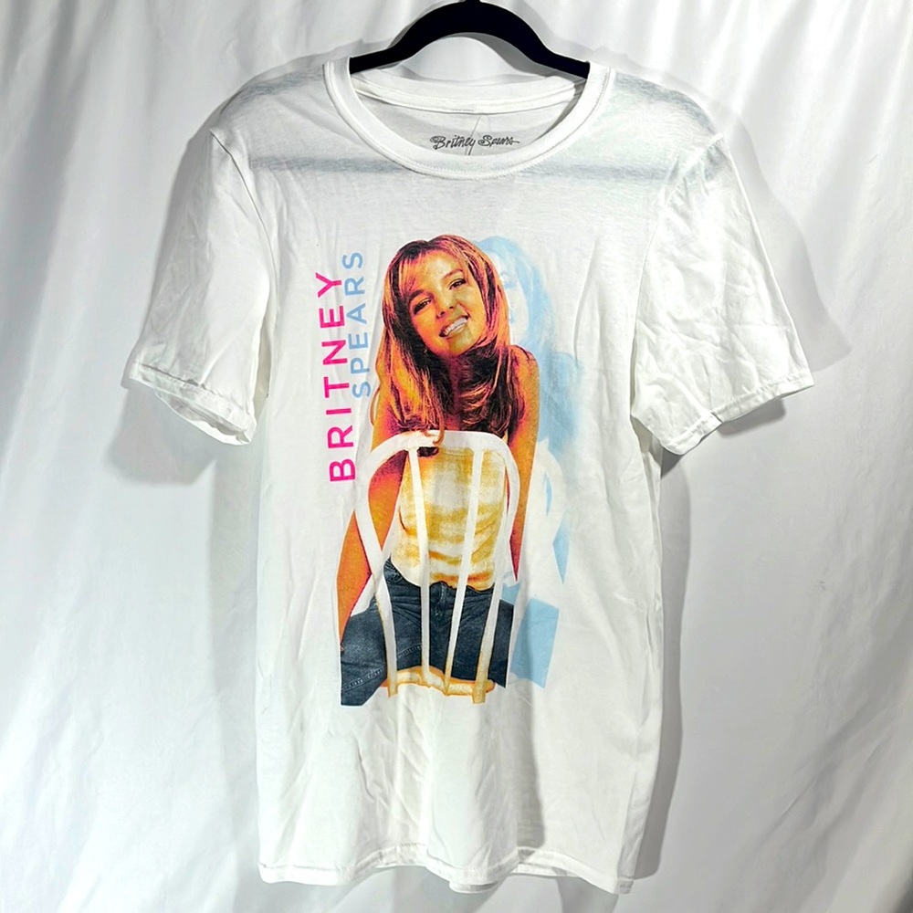 Licensed Britney Spears Tee in White, size Sm-Med available, nice vintage look